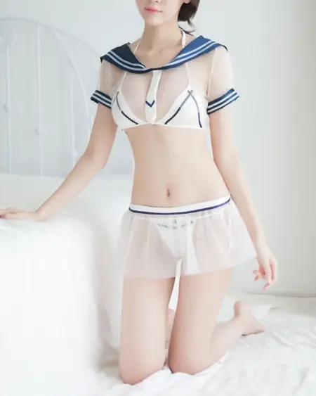 外國熱賣 透明水手服
